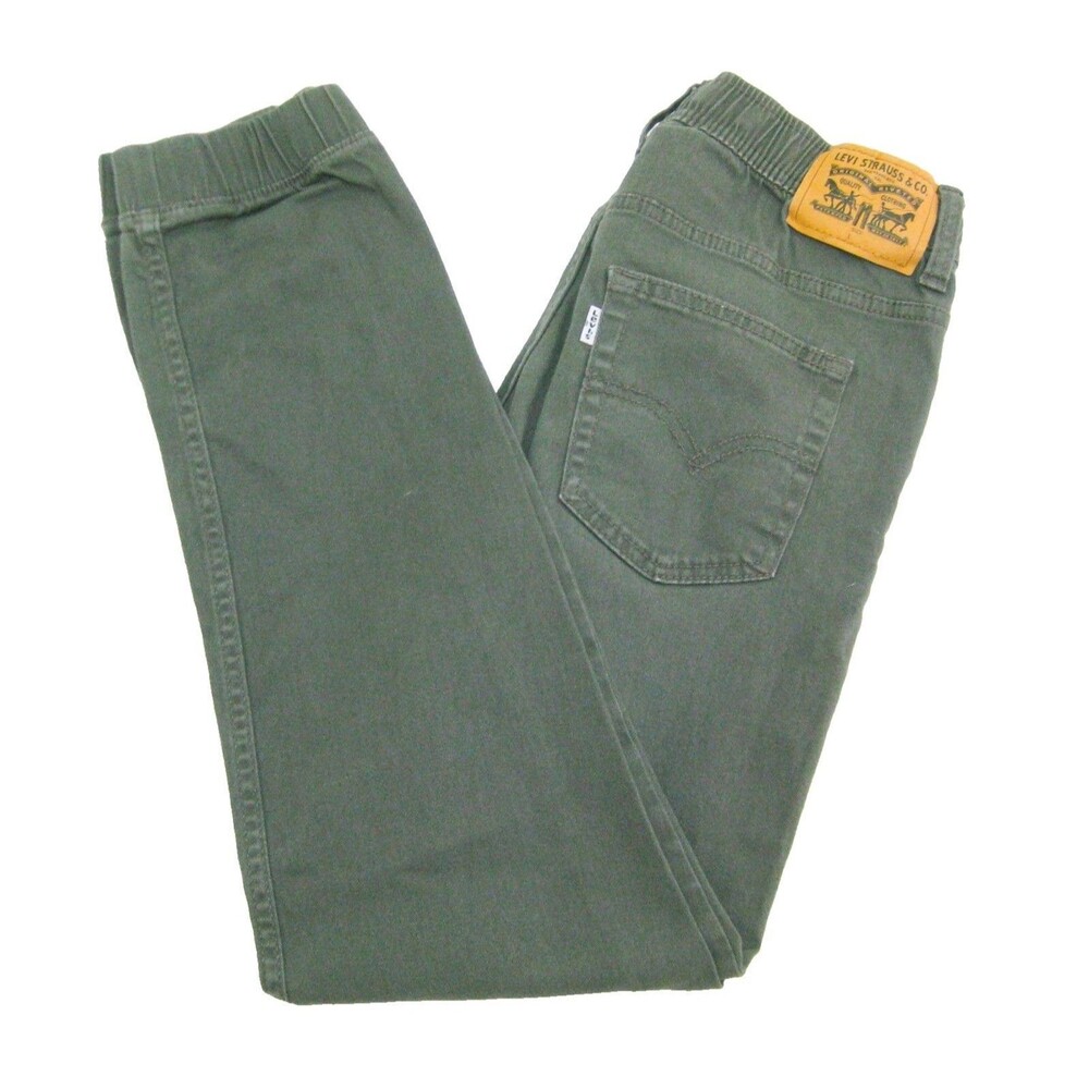 Levi's Jogger Pants Boys Large 12-13 Years Gray Pants 5 Pockets Drawstring Jeans